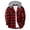 Wine, variant on Ccpelsie Long Sleeve Shirts for Men Fall Button Down Plaid Hoodie Jackets Casual Flannel Comfort Stylish Hooded Tops(Dark Green,L)