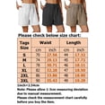 thumbnail image 3 of Fashnice Ladies Shorts Elastic Waist Hot Pants Bermuda Mini Trousers Baggy Work Short White XL, 3 of 3