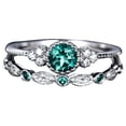 thumbnail image 2 of EGNMCR Rings Ladies' New Couple Zircon, Micro Diamond And 1PC Has Two Rings, Which Can Be Worn In Combination Women's ring, 2 of 6