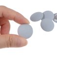 thumbnail image 4 of Unique Bargains 20pcs 34L Fabric Cloth Covered Button 21mm Round Metal Shank Sewing Buttons for Suits Dress Blouses, Light Blue, 4 of 5