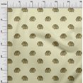 thumbnail image 2 of oneOone Viscose Jersey Fabric Elephant Block Printed Craft Fabric BTY 60 Inch Wide, 2 of 5