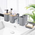 thumbnail image 3 of Zhuge Bathroom Accessories Set - Bathroom Set, 6PC Bathroom Accessory Set-White, 3 of 3