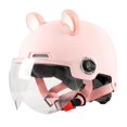thumbnail image 4 of Casque Ouvert Mignon Léger Demi-Visage Accessoire de Casque Rose, 4 of 9