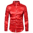 thumbnail image 1 of maskred Hauts à Manches Longues pour Hommes - Fonctionnel Anti-Froissement Durable et Chic Bonne Coupe pour Corps Normal Chemise de Travail Décontractée Rouge G, 1 of 6
