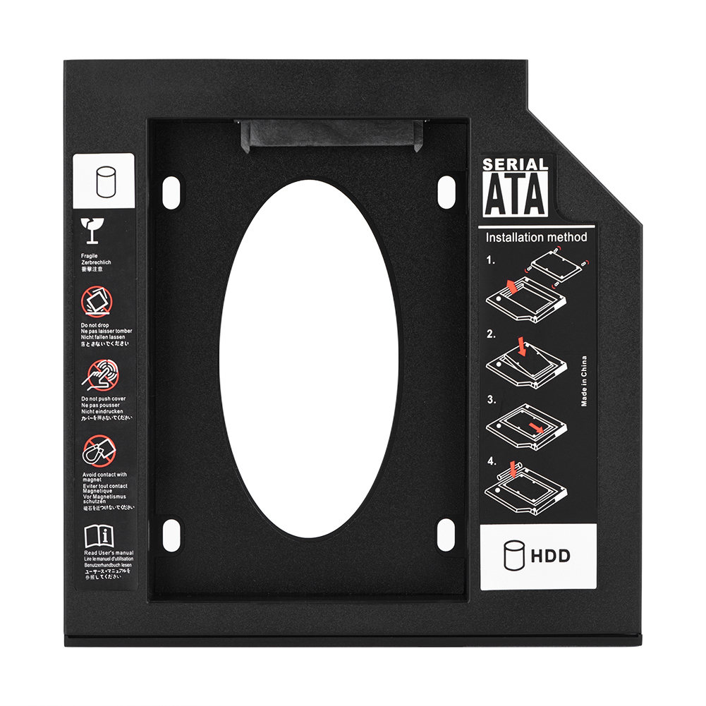 Baie de Disque Dur, 2.5 Pouces SATA HDD SSD Caddy de Disque Dur Fiabilité Ultime