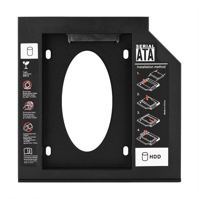 Baie de Disque Dur, 2.5 Pouces SATA HDD SSD Caddy de Disque Dur Fiabilité Ultime