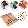 thumbnail image 5 of HLONK Mini Backgammon Strategic Board Game Toys Portable Small Chess Childrens Bamboo Desktop Travel, 5 of 5