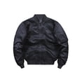 thumbnail image 1 of Innerwin Jacket Windproof Mens Outwear Outdoor Solid Color Lightweight Bomber Jackets Black L, 1 of 3