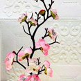 thumbnail image 2 of facefd artificial Plant Potted Arrangement Artificial Potted Flowers for Home Decorations Pink, 2 of 5
