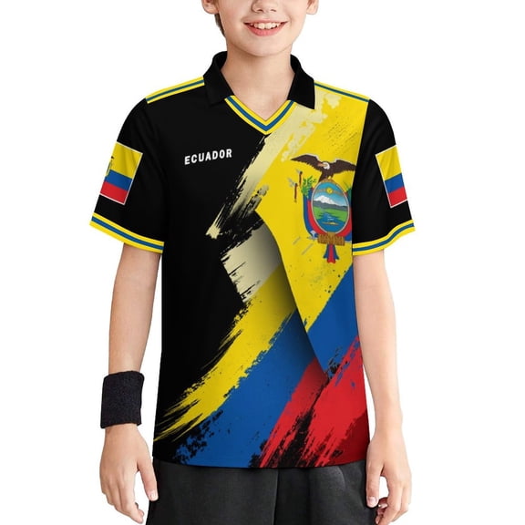 Maillot de Soccer Équateur Personnalisé 2026 Chandail avec Nom et Numéro Personnalisés pour Hommes Femmes Enfants Style National Country Maillot de Fan de Soccer