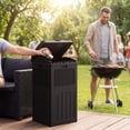 thumbnail image 2 of Homall Homes & Gardens Patio 30 Gallon Patio Trash Can Plastic Kitchen Garbage Can,Black, 2 of 9