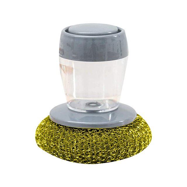 Fridja Brosse Automatique à Billes en Fil d'Acier Ajout de Liquide Brosse à Manche Court
