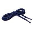 thumbnail image 2 of INSPIRE CHIC Unisex Round Rope Dual Colored Striped 1/5 Thick Boot Shoelace 90cm / 35.43" Royal Blue Black, 2 of 4