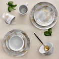 thumbnail image 2 of Safdie & Co. Dinnerset 16PC Coupe Gold Marble, 2 of 3