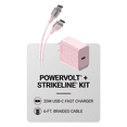 thumbnail image 1 of Scosche PowerVolt 20W Power Delivery Pink USB-C Fast Charger & 6FT USB-C Braided Cable SH20CC6C7-SP, 1 of 7