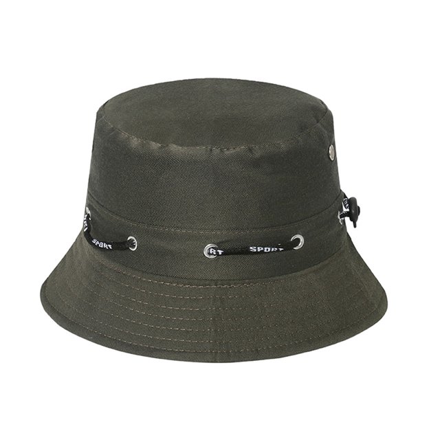 Thinsony Polyester Breathable Fisherman Cap For Sun Protection And Comfort Sunscreen Fisherman Cap Hat Summer Olive 58cm 1Set