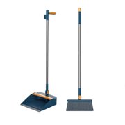 CNKOO XIAOLE Broom And Dustpan Set For Home  Short Handle  Stand Up And Lightweight Space Saving Dust Pan And Broom Combo For Kitchen  Living Room  Bathroom  Lobby Floor Use