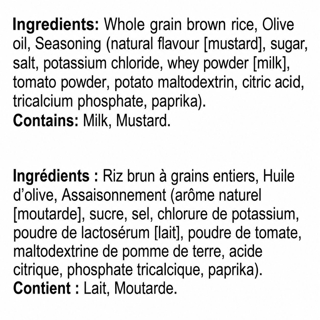 RiceUP! Croustilles de riz brun au ketchup