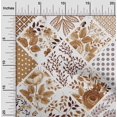 thumbnail image 2 of oneOone Polyester Spandex Brown Fabric Florals Craft Projects Decor Fabric Printed By The Yard 56 Inch Wide, 2 of 4