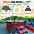 thumbnail image 3 of VEVOR Hot Tub Handrail, 360 Rotatable Spa Side Handrail with 48"-63" Adjustable Height, Rust-proof Aluminum Spa Step Hot Tub Hand Rail with Slide-Under Mount Base for Indoor & Outdoor, 600LBS Capacity, 3 of 9