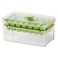 thumbnail image 4 of Push-Button Ice Tray with Removable Lid, Leakproof Design, Stackable for Freezer; Includes Ice Shovel, Easy Demolding, BPA-Free Plastic, 4 of 9