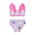 thumbnail image 2 of Rswnyirn Little Girls Mermaid 2 Pcs Swimsuits Fishscale Printed Ruffles Straps Swim Top with Bikini Brief Pegasus Colorful 8, 2 of 6