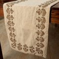 thumbnail image 4 of Le HomeCentric décoratif 16 '' x 120 '' Beige Table Runner avec broderie perlée, 4 of 4