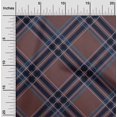 thumbnail image 1 of oneOone Silk Tabby Fabric Tartan Check Print Fabric By The Yard 42 Inch Wide, 1 of 4