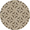 thumbnail image 1 of Ahgly Company Tapis d'Intérieur Lavable en Machine Carré Transitionnel Vanille Or, 3 Pieds Carré, 1 of 7