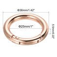 thumbnail image 2 of Unique Bargains 36x25x5.5mm Round Zinc Alloy Spring Gate O Ring Snap Clip Buckle, Rose Gold 10 Pack, 2 of 5