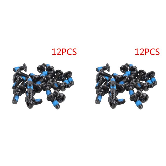 stanreset 12 Pieces Disc Brake Rotor T25 Screws Steel Levers Road Bikes Mountain Bike Bolts Precision Replacement Parts Outdoor 2PCS