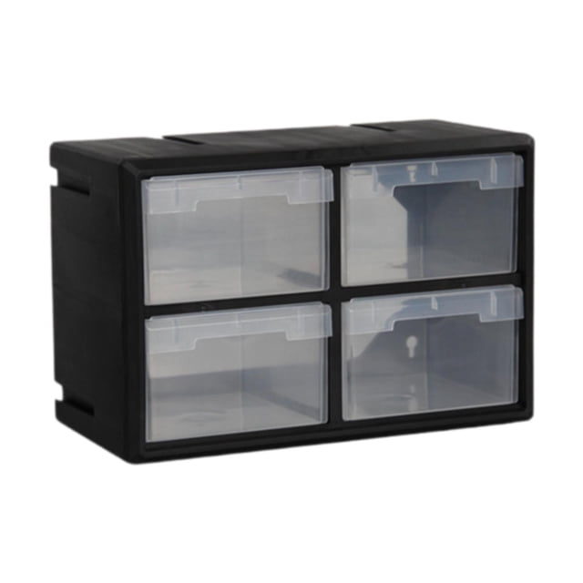 DOLITY Drawer Storage Cabinet Organizer Garage Organization for Crafts Jewelry Nuts 4 drawers