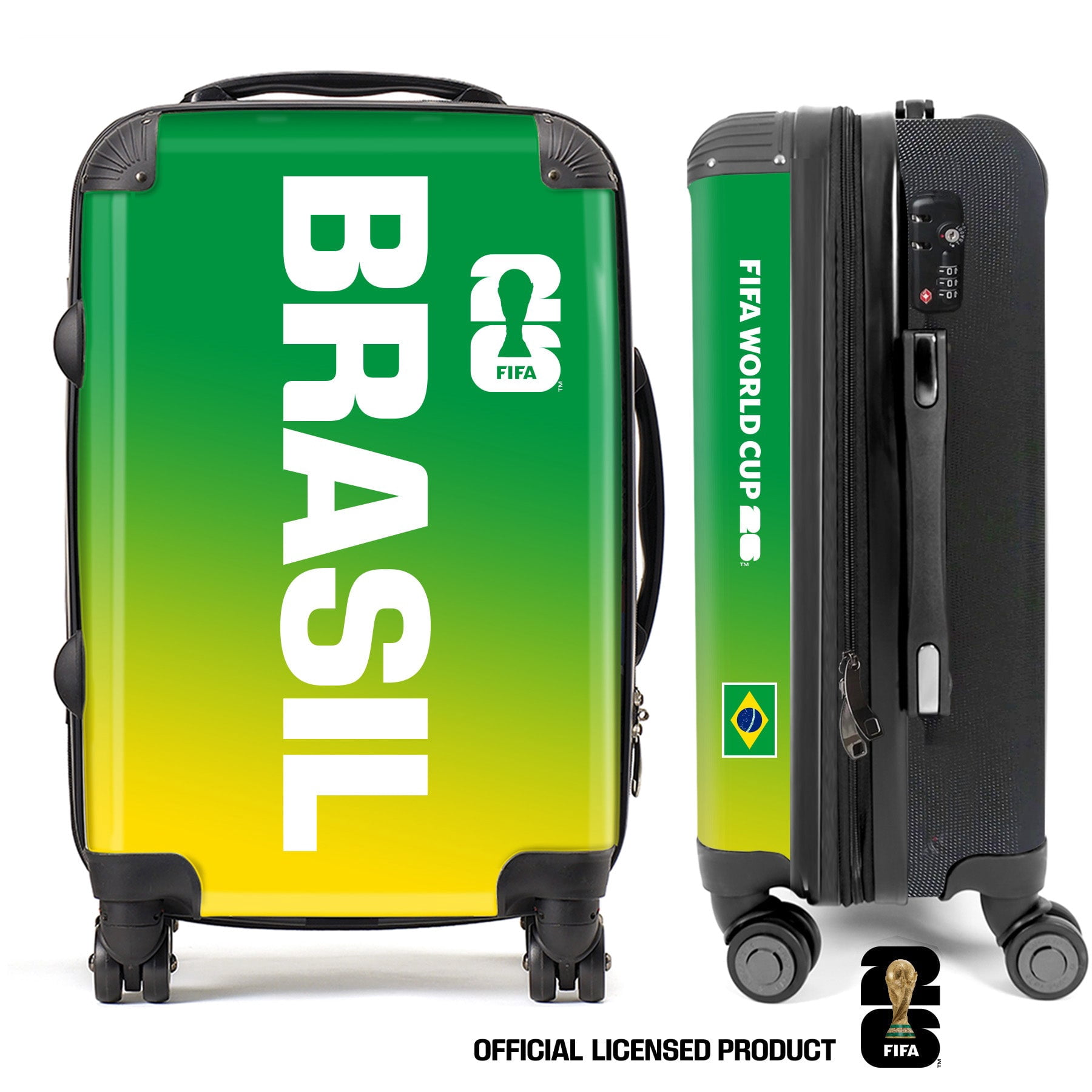 Brasil3 FIFA World Cup 2026™ Carry On 20” Spinner Suitcase with TSA Lock