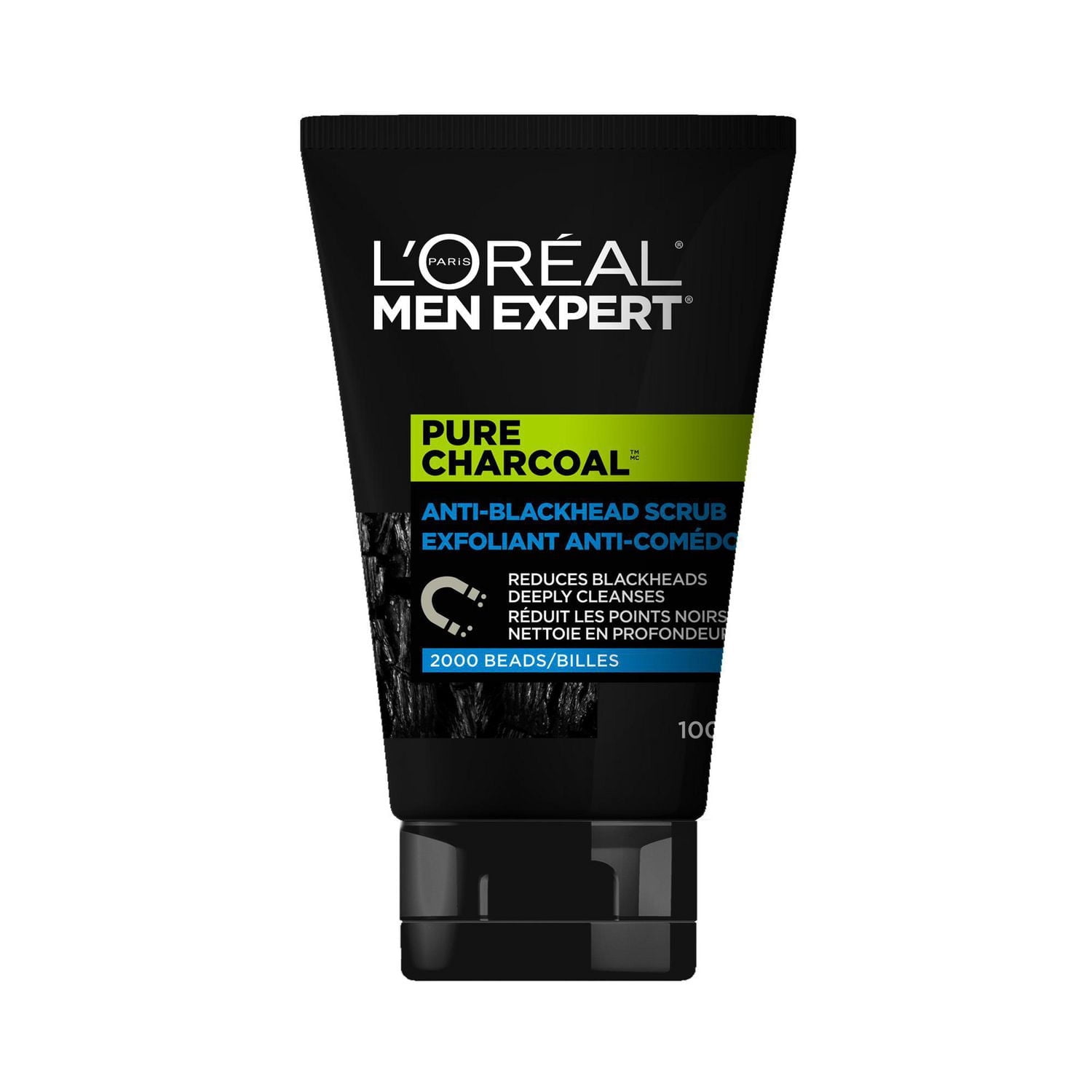 L'Oreal Paris Men Expert Exfoliant pour le Visage, Exfoliant Anti-Comédons au Charbon Pur