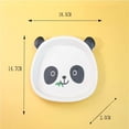 thumbnail image 1 of LEEYNEER Melamine Bamboo Fiber Children‘s Tableware Set Cute Panda Eating Bowl Baby Divided Plate, 1 of 2