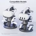 thumbnail image 3 of Charging Dock for Meta Quest 3, Meta Quest 2 VR Accessories, Vertical Stand, 3 of 6