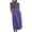 Purple, variant on Dress for Women, Summer Cotton Linen Boho Casual Fashion Sleeveless Dress Vacation Wear