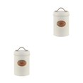 thumbnail image 4 of Wweixi Transparent Tea Jars For Storing And Displaying Favorite Tea Leaves Food Grade Metal Kitchen Storage Jars Jars Kitchen Beige tea 2Set, 4 of 6