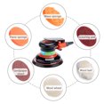 thumbnail image 2 of FlyFlise Pneumatic Sander 5 Inch Polishing Sanding Waxing for Car Wall Wood Paint, 2 of 6