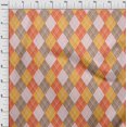 thumbnail image 4 of oneOone Rayon Orange Fabric Check Argyle Craft Projects Decor Fabric Printed By The Yard 56 Inch Wide, 4 of 4