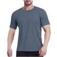 thumbnail image 1 of Plebaso T-Shirts Athlétiques pour Hommes Manches Courtes Col Rond Respirant pour Course, 1 of 7