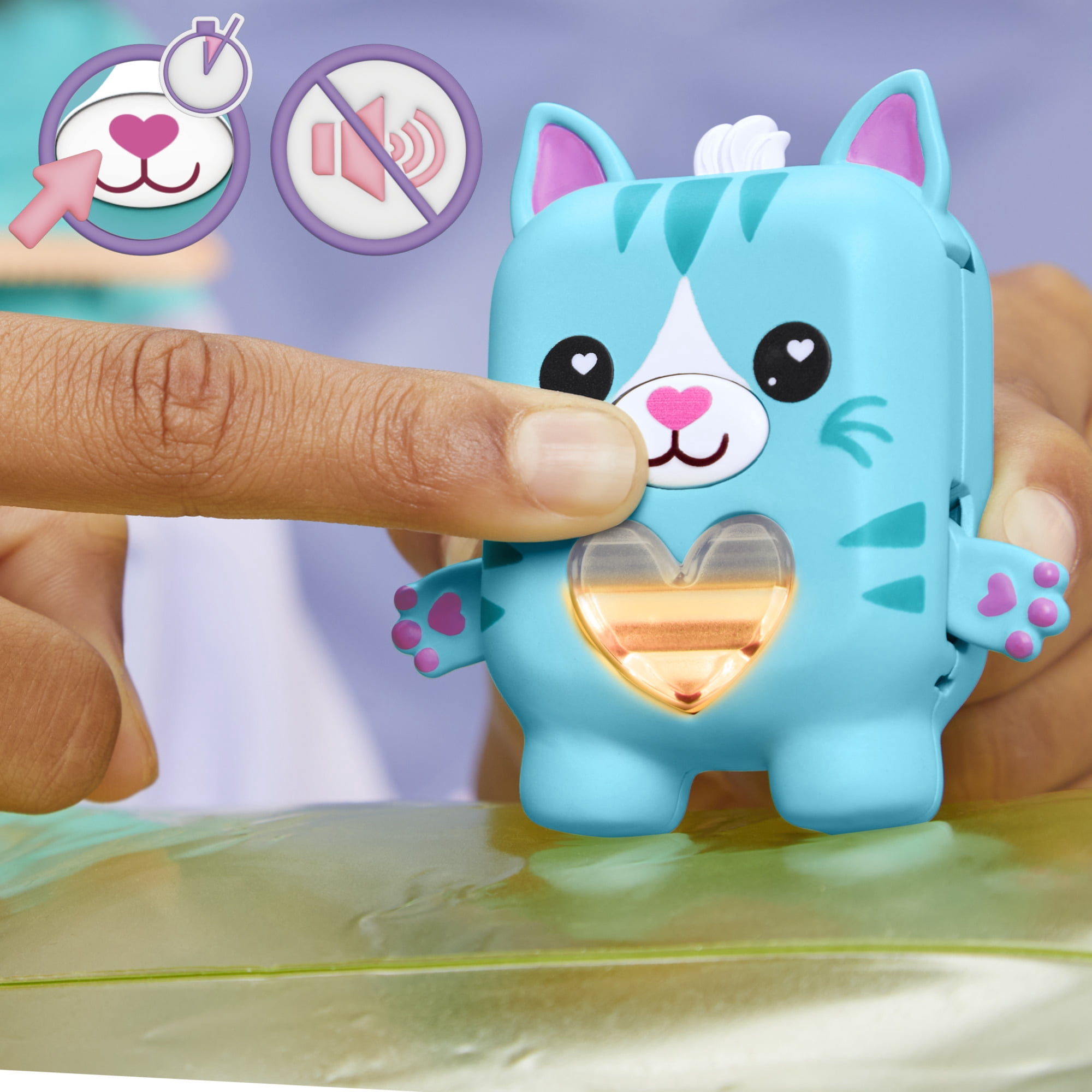 NANO-MALS Pawtricia the Blue Kitty Electronic Fidget Pet