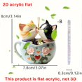 thumbnail image 3 of Gkeoshab Hangs Valentine's Day : Sweet Tea Cup Acrylic Charm Car /Backpack Adorable Accessory Home & Garden, 3 of 5