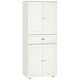 thumbnail image 1 of HOMCOM 72" Kitchen Pantry with Drawer, 4 Doors and 3 Adjustable Shelves, 1 of 10