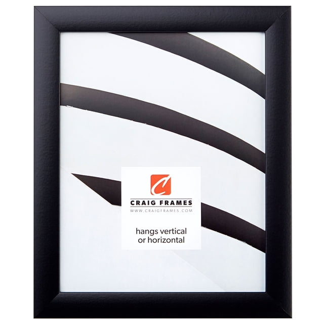 Craig Frames 1WB3BK 10 by 32-Inch Picture Frame, Smooth Wrap Finish, 1-Inch Wide, Black