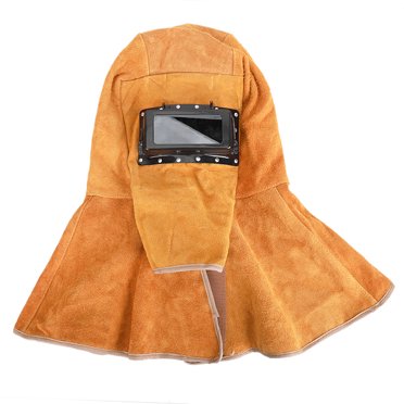 Welding Shawl,Cowhide Welding Helmet Shawl Welding Cappa Welding Helmet Reliable and Durable