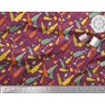 thumbnail image 3 of Soimoi Poly Georgette Fabric Bottle & Wine Glass Bar Printed Fabric 1 Yard 52 Inch Wide, 3 of 5