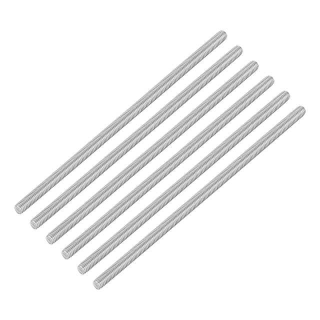 Unique Bargains 6Pack M6 x 160mm 1mm Pitch 304 Stainless Steel Fully Threaded Rod Bar Studs