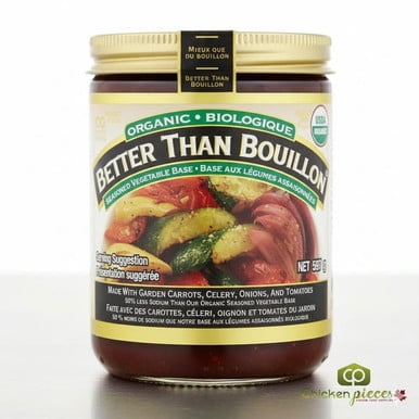 Better Than Bouillon Base de Légumes Biologique, Pot de 597 g – Riche et Savoureux Concentré de Bouillon de Légumes Biologique