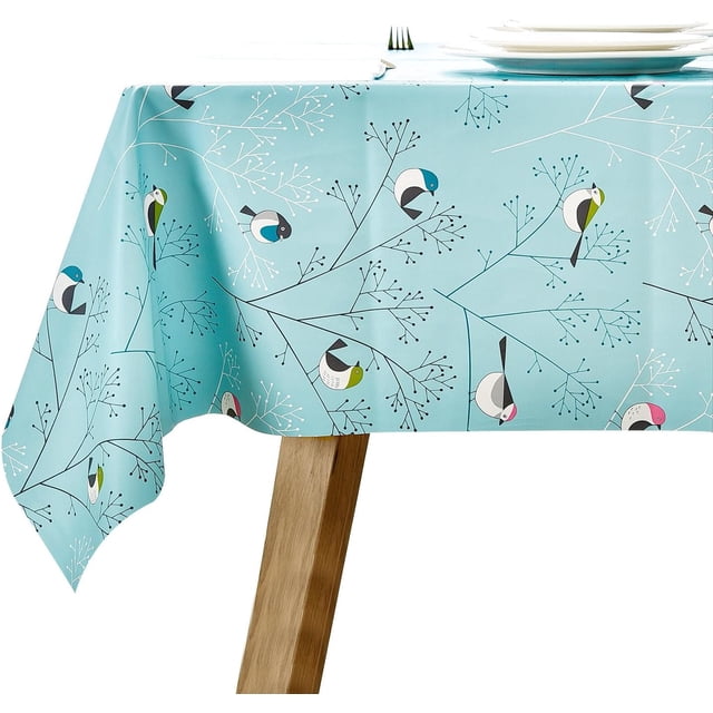 Fall Sunflower Vinyl Tablecloth Rectangle Plastic PVC Oilcloth Tablecloths Wipeable Table Cloth Cover for Foot Folding Tables Kitchen Dining Room Table Crafting x